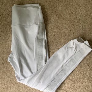 White Powerhold by Fabletics 7/8 Leggings